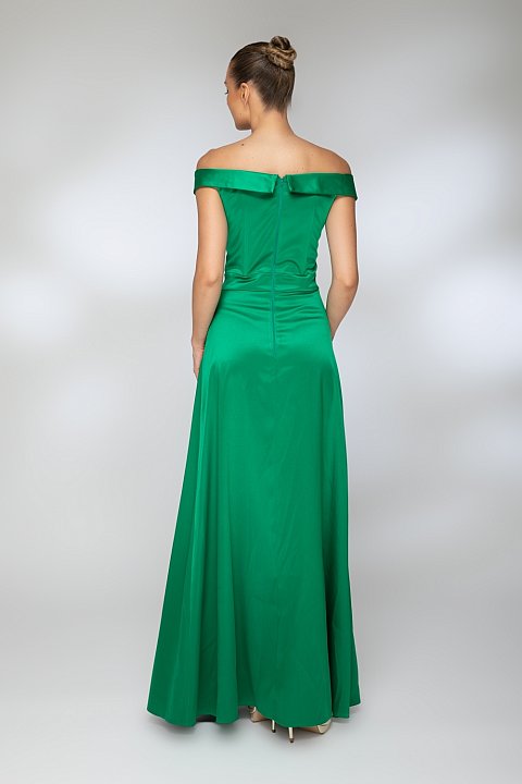 Long elegant green dress
